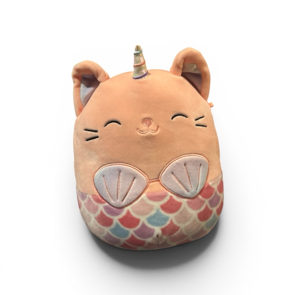 Squishmallows 8 Inch Mitzie Cat Unicorn Mermaid Kellytoy Soft Plush Stuffed Toy